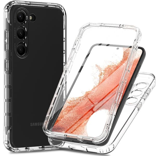 Samsung S23 FE Heltäckande Premium 3D Skal 3in1 ThreeSixty Clear