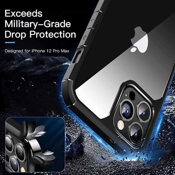 iPhone 12 Mini Stöttåligt MagSafe-Kompatibelt Skal Bulwark Transparent