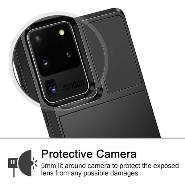 Samsung Galaxy S20 Ultra stødsikkert cover med kortrum Black