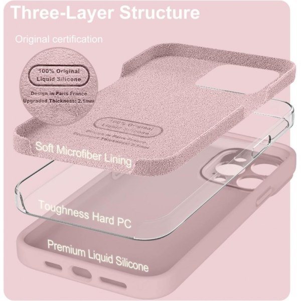 iPhone 11 Pro Max Gummieret mat Pink Shell Liquid - Pink