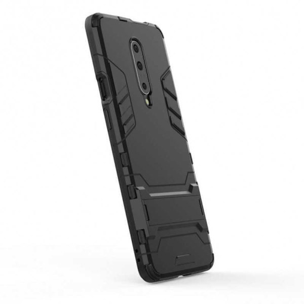 OnePlus 7 Pro Iskunkestävä suojus jalustalla ThinArmor Black