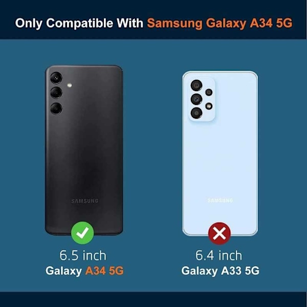 Samsung A34 5G iskuja vaimentava silikonikuori Iskunvaimennin Transparent