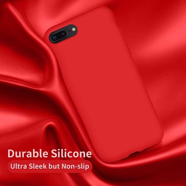 Kuminen iskunkestävä kotelo iPhone 7 Plus / 8 Plus - PUNAINEN