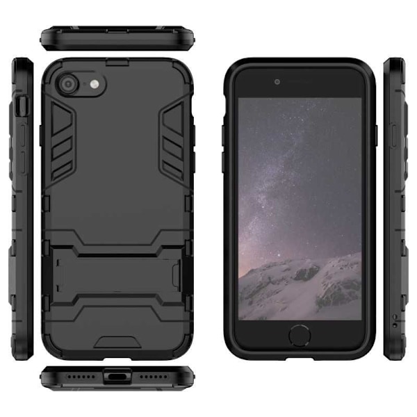 iPhone 7 / 8 / SE (2020 & 2022)  Iskunkestävä kotelo, jossa Kickstand ThinArmor Black