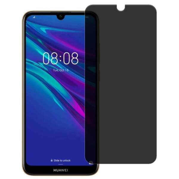 Huawei Y6 2019 Privacy Karkaistu lasi 0,26mm 2,5D 9H Transparent