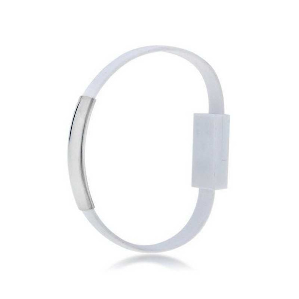 Latauskaapeli Rannekoru Micro-USB (m) / USB-A (m) White