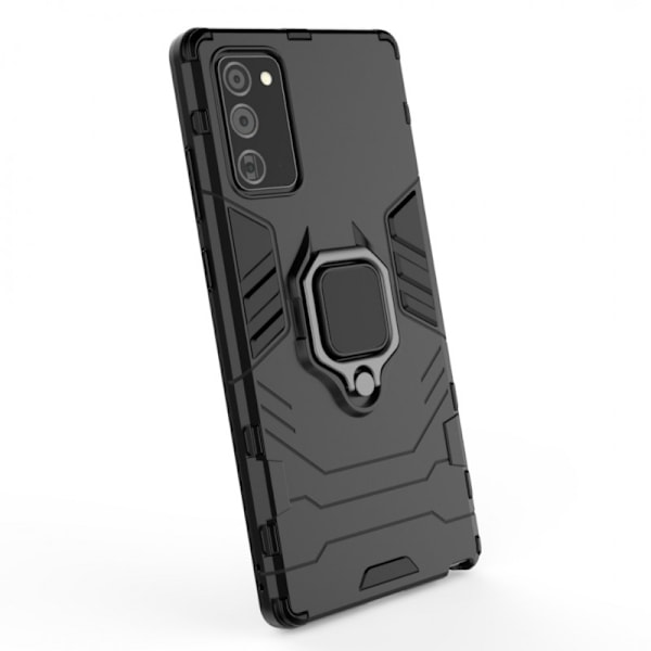 Samsung Note 20 iskunkestävä kotelo ThinArmor sormustelineellä Black