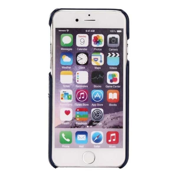 iPhone 6S Plus Skal Korthållare Retro Svart