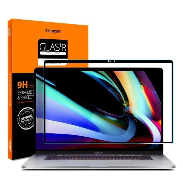 MacBook Pro 16" 2019-2020 hærdet glas 9H Spigen Glass FC Transparent