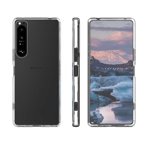 Xperia 1 IV Stöttåligt Genomskinligt Skal Simple Transparent