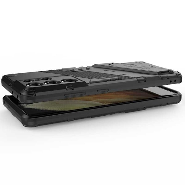 Samsung S21 Ultra Stöttåligt Skal med Kickstand ThinArmor V2 Svart