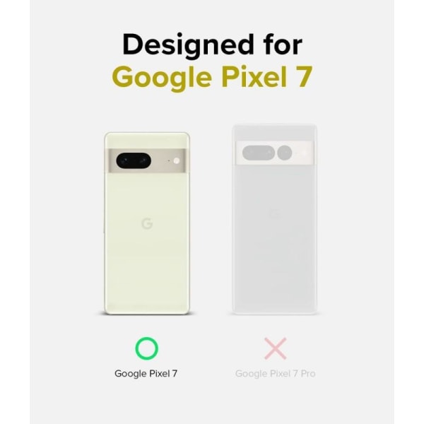 Google Pixel 7 gjennomsiktig støtdemperveske MagSafe-kompatibel Transparent