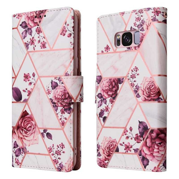 Samsung S8 Trendigt Plånboksfodral Sparkle 4-FACK Rosa