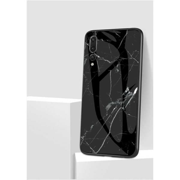 Huawei P20 Pro Marble Shell 9H Glass Back Glassback V2 White Variant 2