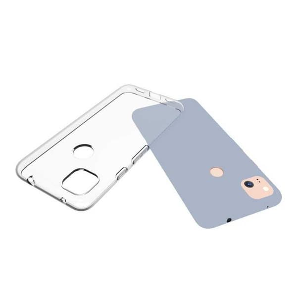 Google Pixel 4a 4G/LTE Stötdämpande Mjukt Skal Simple Transparent