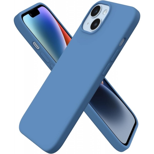 Gummibelagt støtsikkert deksel iPhone 14 Plus - Blå
