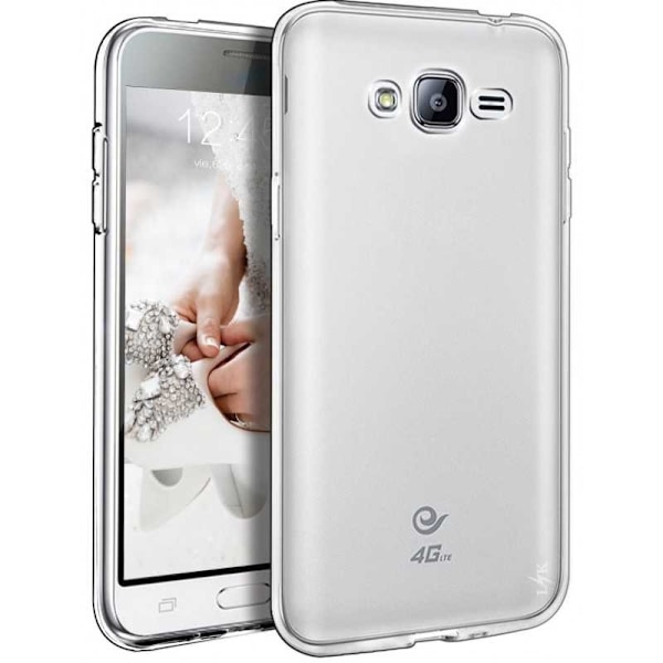 Samsung J3 / J3 2016 Stöttåligt Genomskinligt Skal Simple Transparent