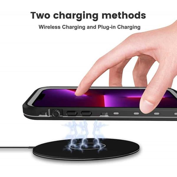 iPhone 13 Pro Max Täyspeitto Vedenpitävä Premium Suoja - 2m Transparent