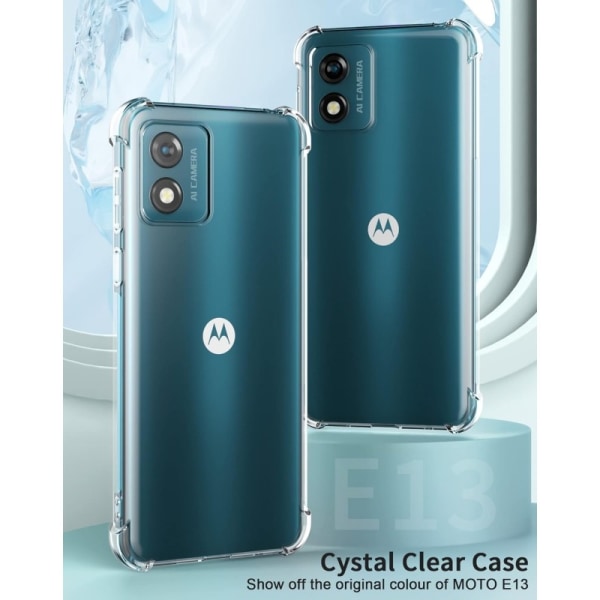 Motorola Moto E13 Stöttåligt Skal med Förstärkta Hörn