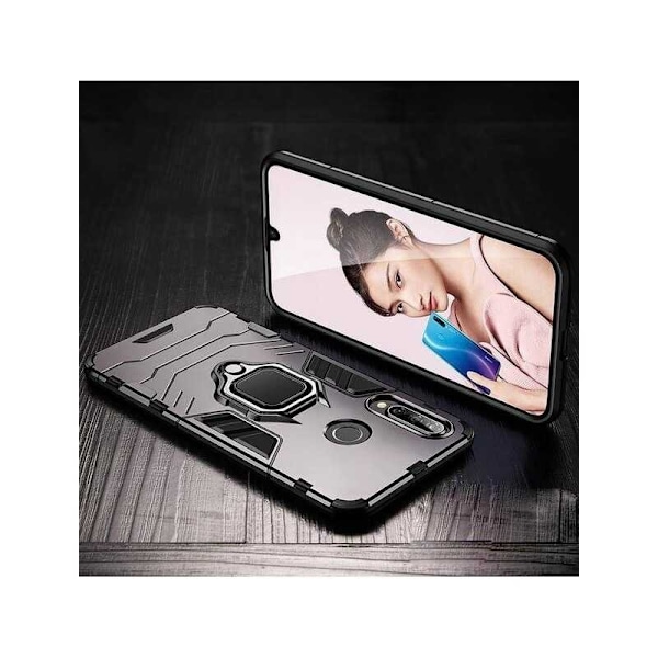 Huawei P30 Lite stødsikkert cover med Ring Holder ThinArmor Black