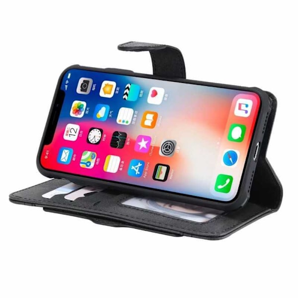 iPhone XS Max Praktiskt Fodral med Magnetskal 6-Fack Winston V2 Svart