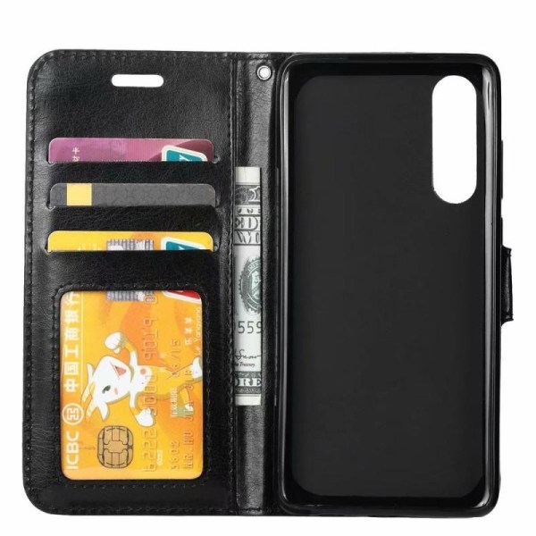 Samsung A70 Wallet Case PU-nahkainen 4-LOKESTO (SM-A705F/DS) Black