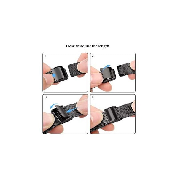 Apple Watch 38mm / 40mm / 41mm ohut rannekoru Milanese Loop Rosenguld