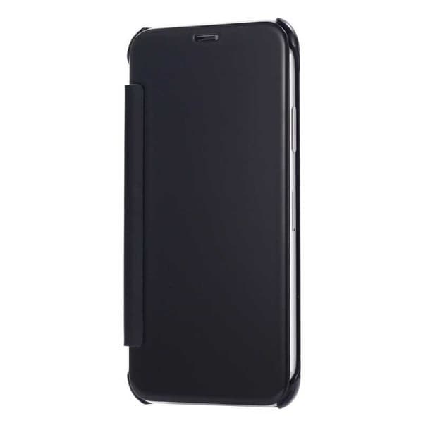 iPhone X Flip Case Clear View Seisova Rocket Guld