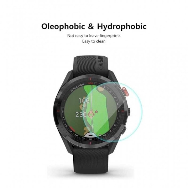 [2-PACK ] Garmin Approach S62 Härdat Glas 0.2mm 9H 2.5D Transparent
