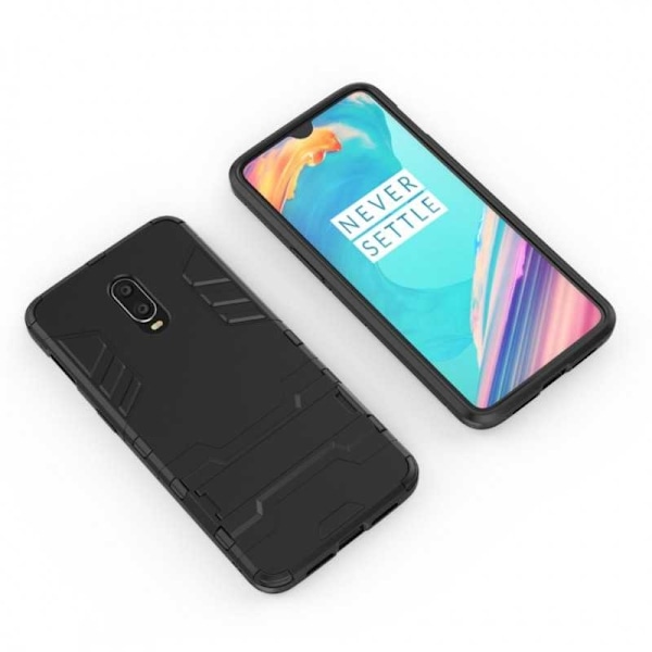 OnePlus 6T Shockproof Cover med Kickstand ThinArmor Black