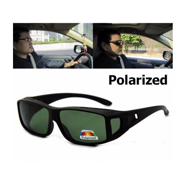 Solbriller Solbeskyttelse på toppen af briller Black