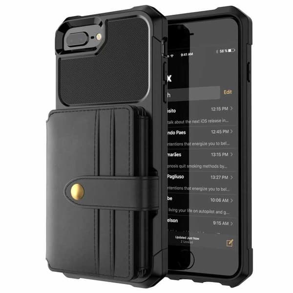 iPhone 7 Iskunkestävä Premium Cover 11-FACK Solid V4 Black