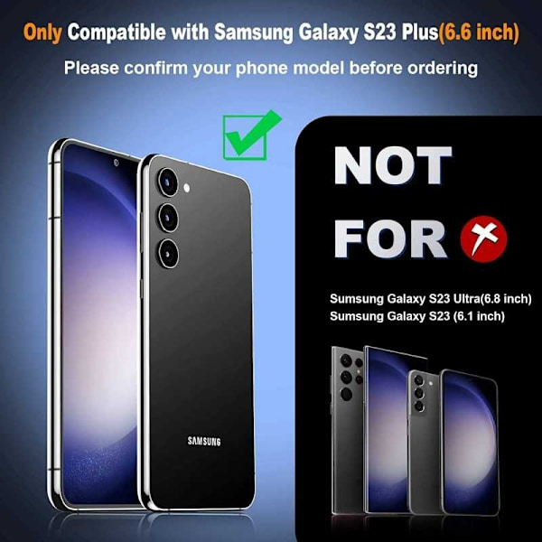 Samsung S23 Plus Stødabsorberende silikonetui Simple Transparent