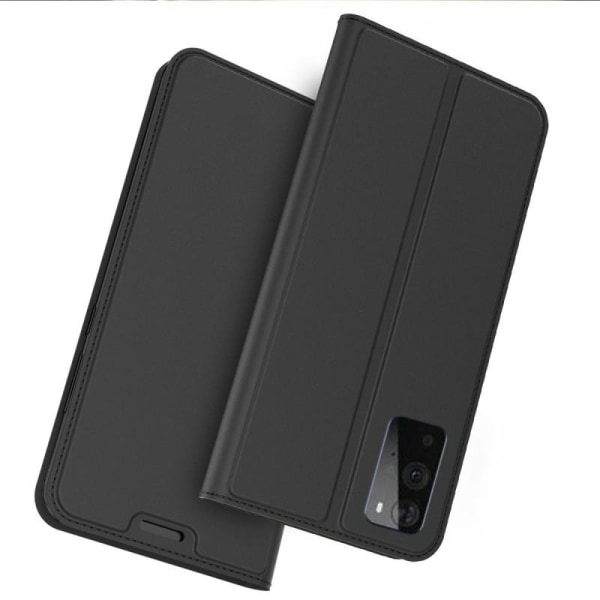 OnePlus 9 Exclusive Flip Case Smooth-kortspor Black