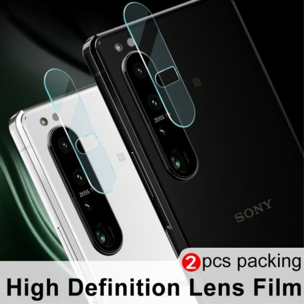 2-PACK Xperia 1 IV-beskyttelse Objektivbeskyttelse Kamerabeskyttelse Transparent