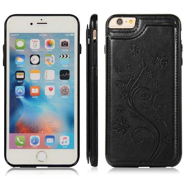 iPhone 6S Plus Iskunkestävä kotelo, 3-taskuinen Flippr V2 Black