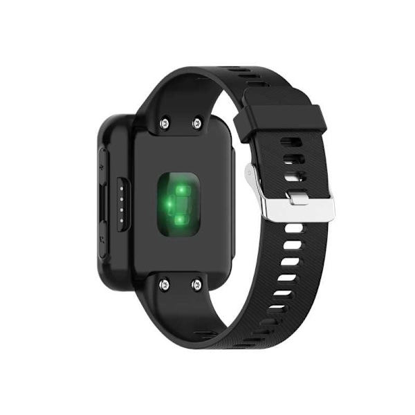 Garmin Forerunner 30 & 35 Stilfuldt silikonearmbånd Løb nr Black
