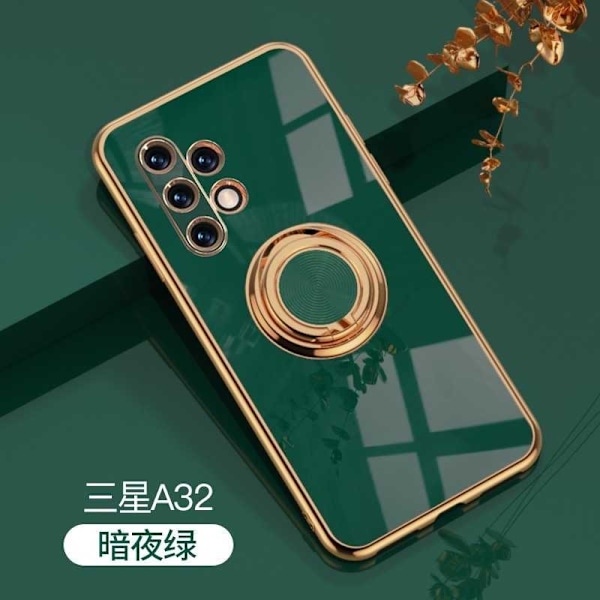Samsung A32 5G Elegant & stødsikkert cover med ringholder fejlfri Svart