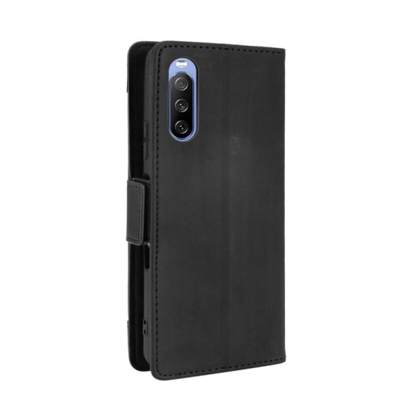 Xperia 10 III -lompakkokotelo, PU-nahkainen 6-POCKET Winston V3 Black