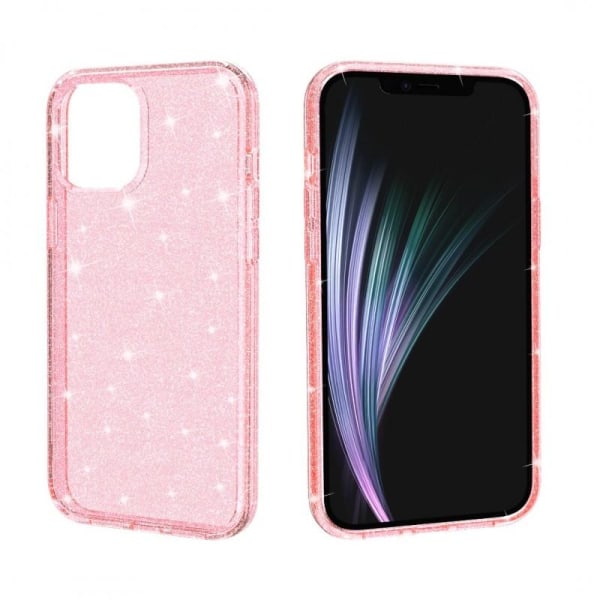 iPhone 12 Mini iskuja vaimentava matkapuhelinkotelo Sparkle Rose Pink gold