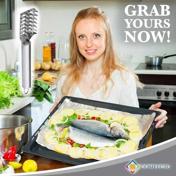 Fiskfjäll Cleaner ruostumaton teräs Silver