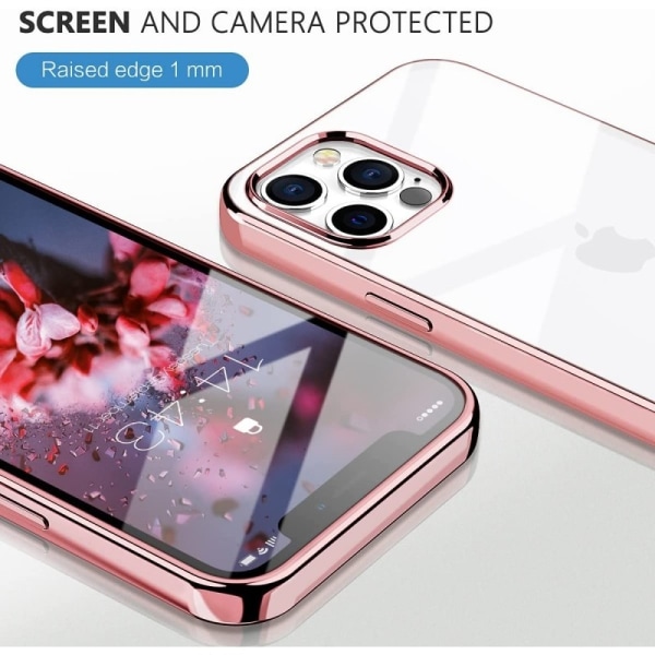 iPhone 12 Pro Stöttåligt Mjukt Skal Transparent
