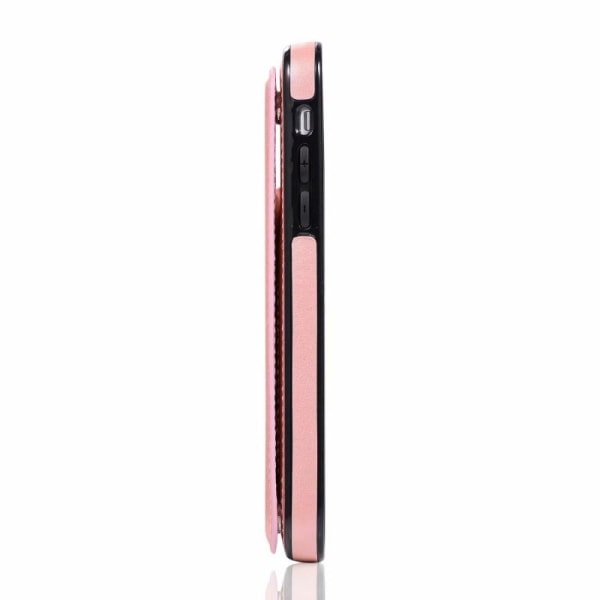 iPhone XR Stöttåligt Skal Korthållare 3-FACK Flippr V2 Rosa guld