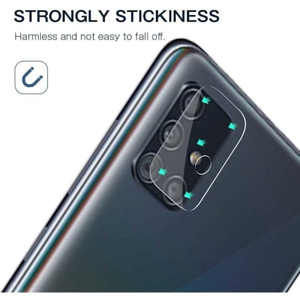 2-PACK Samsung A41 Kamera Linsskydd Transparent