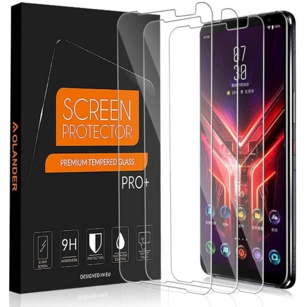 2-PAK ROG Phone 3 hærdet glas 0,26 mm 2,5D 9H Transparent