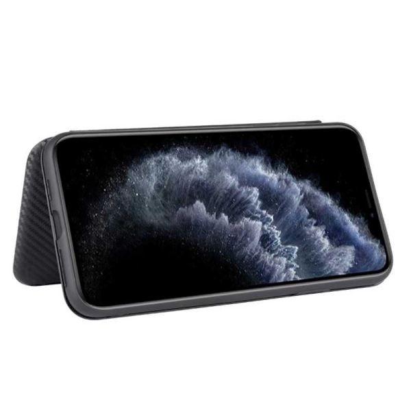 iPhone 11 Pro Max Flip Case -korttipaikka CarbonDreams Black