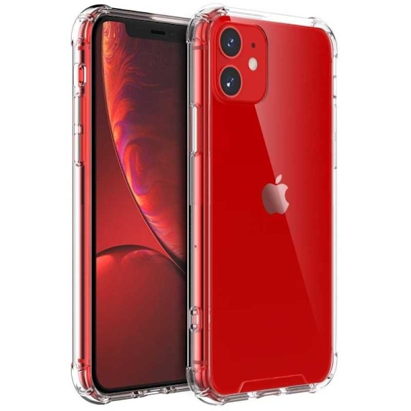 iPhone 11 iskuja vaimentava silikonikuori Shockr Transparent