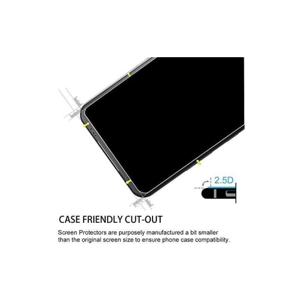 2-PACK Samsung A34 5G karkaistu lasi 0,26mm 2,5D 9H Transparent