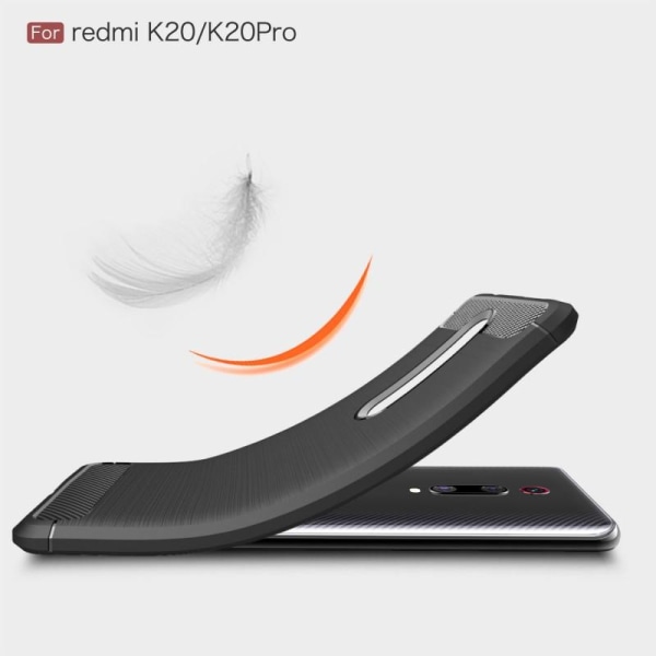 Xiaomi Mi 9T Pro Stöttåligt Skal SlimCarbon Black