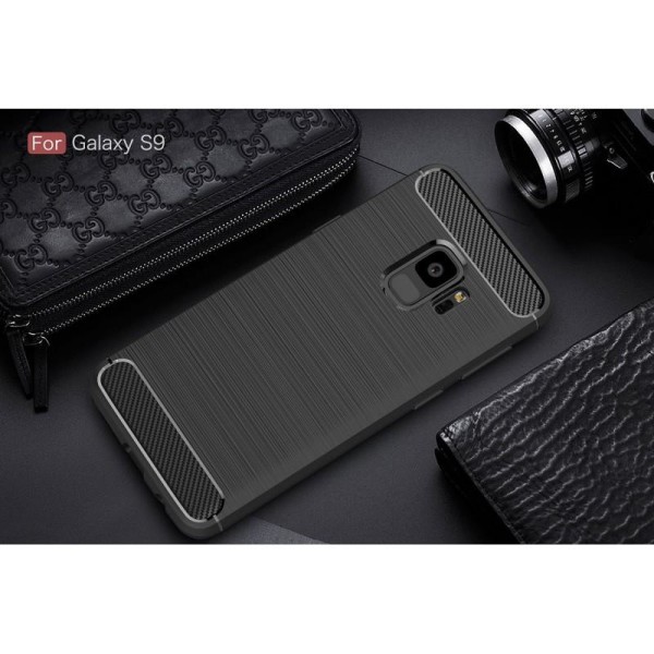 Samsung S9 Plus Iskunkestävä Iskunvaimennuskuori SlimCarbon Black
